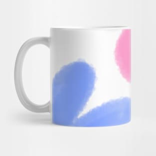 Pink Purple watercolor floral art design Mug